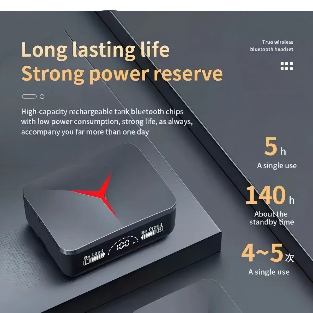 Audífonos Inalámbricos M90 Pro Bluetooth 5.2 Color Negro