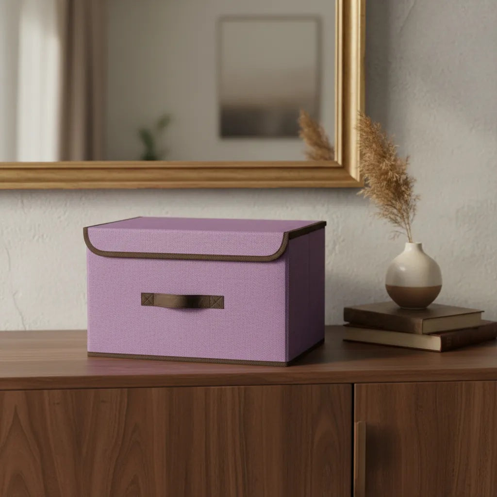 Caja Organizadora Con Tapa Ecocaja Tela 37x24x24 cm.