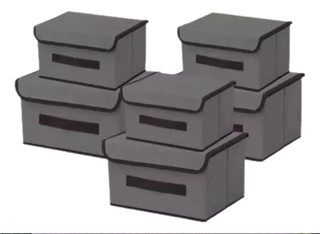 Caja Organizadora Con Tapa Ecocaja Tela 37x24x24 cm.