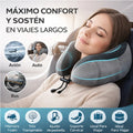 Cojín Cervical Viaje, Con Espuma De Memoria, Gris