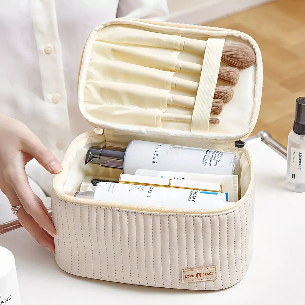 Cosmetiquero Organizador de Maquillaje Beige