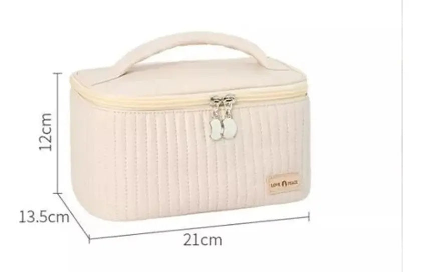 Cosmetiquero Organizador de Maquillaje Beige