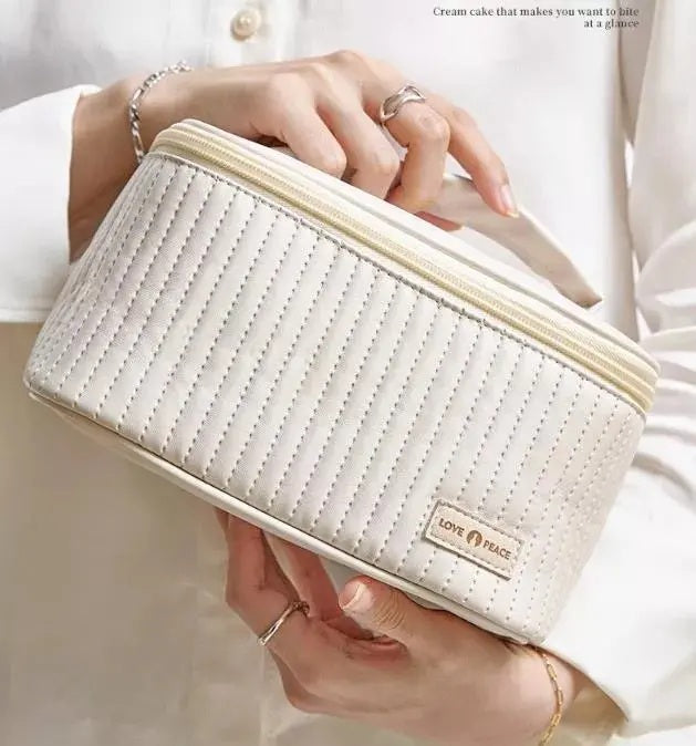 Cosmetiquero Organizador de Maquillaje Beige