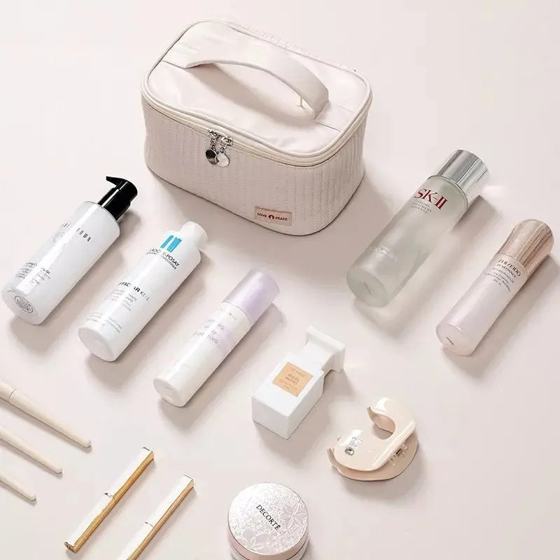 Cosmetiquero Organizador de Maquillaje Beige