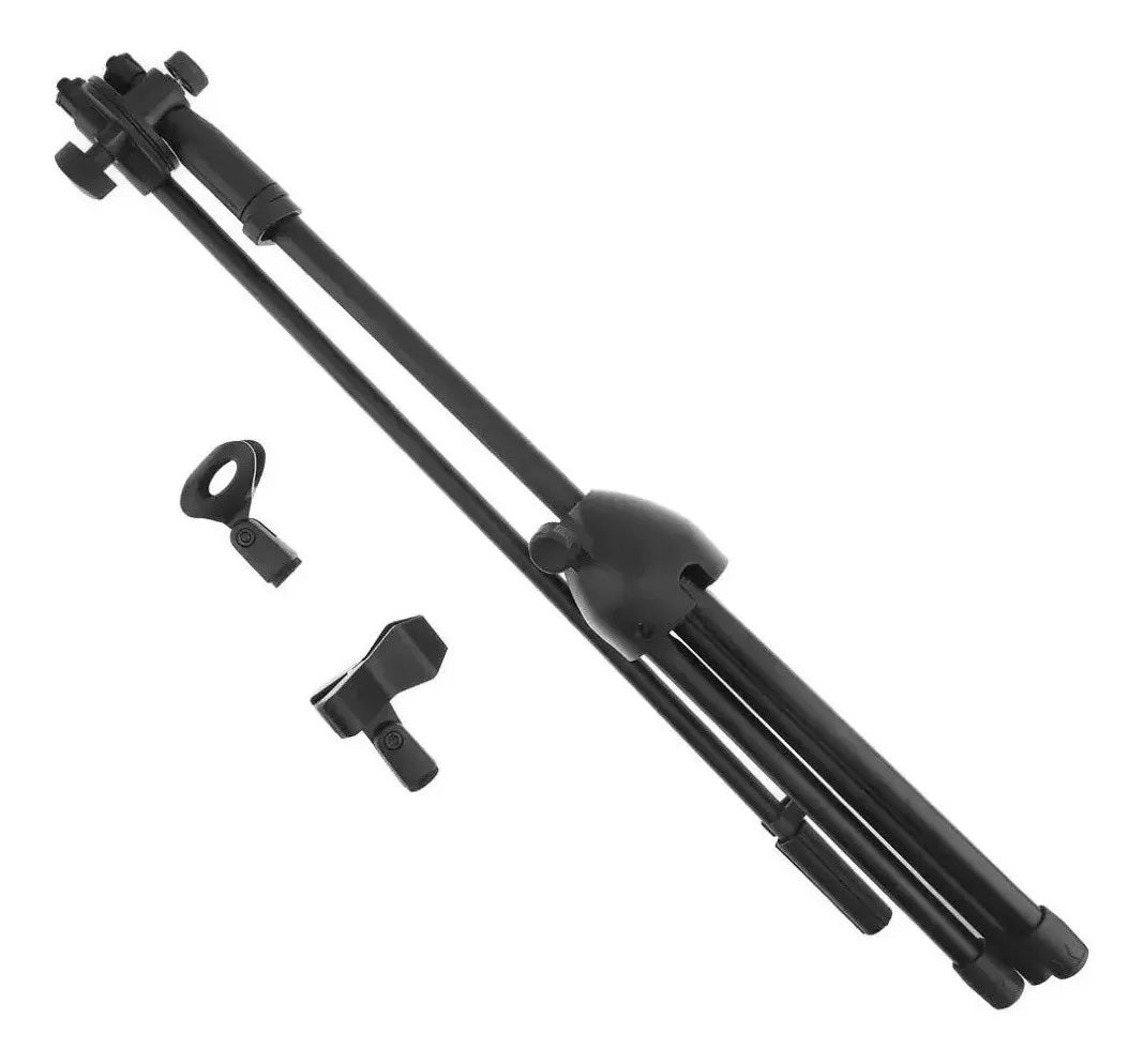 Pedestal de Micrófono con Boom, Negro