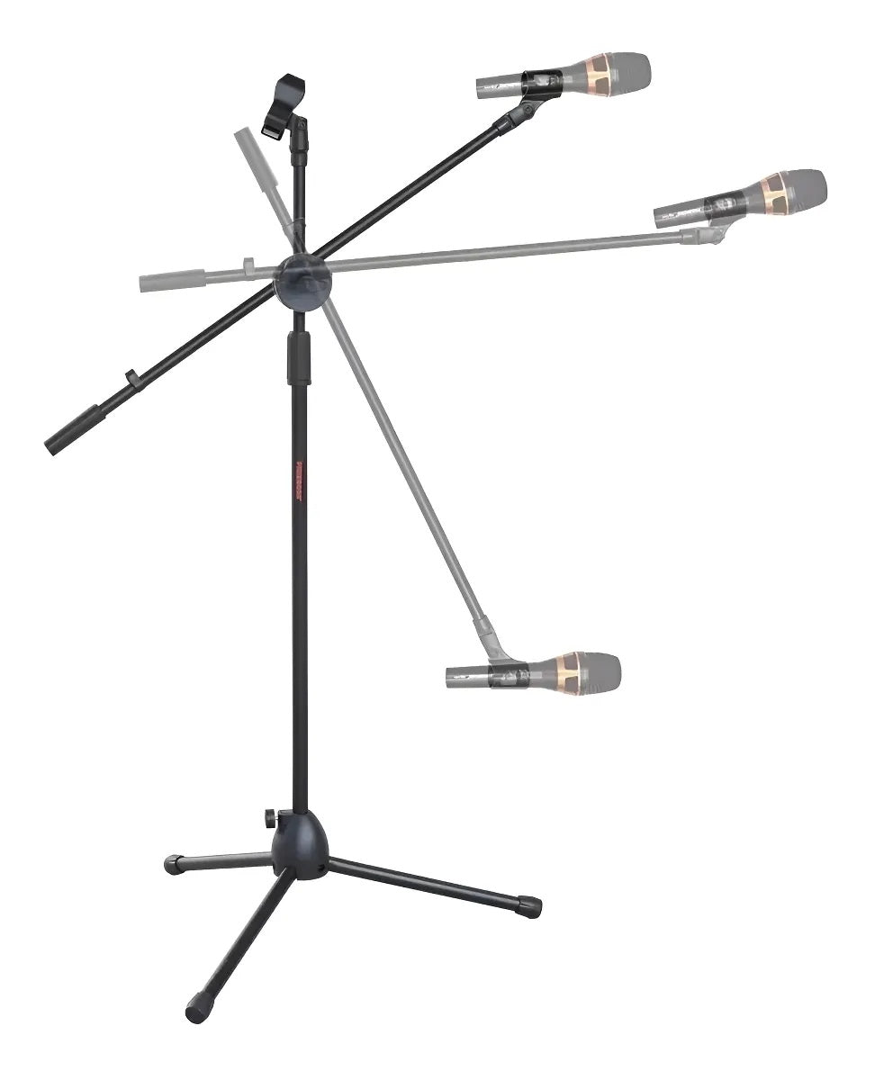 Pedestal de Micrófono con Boom, Negro